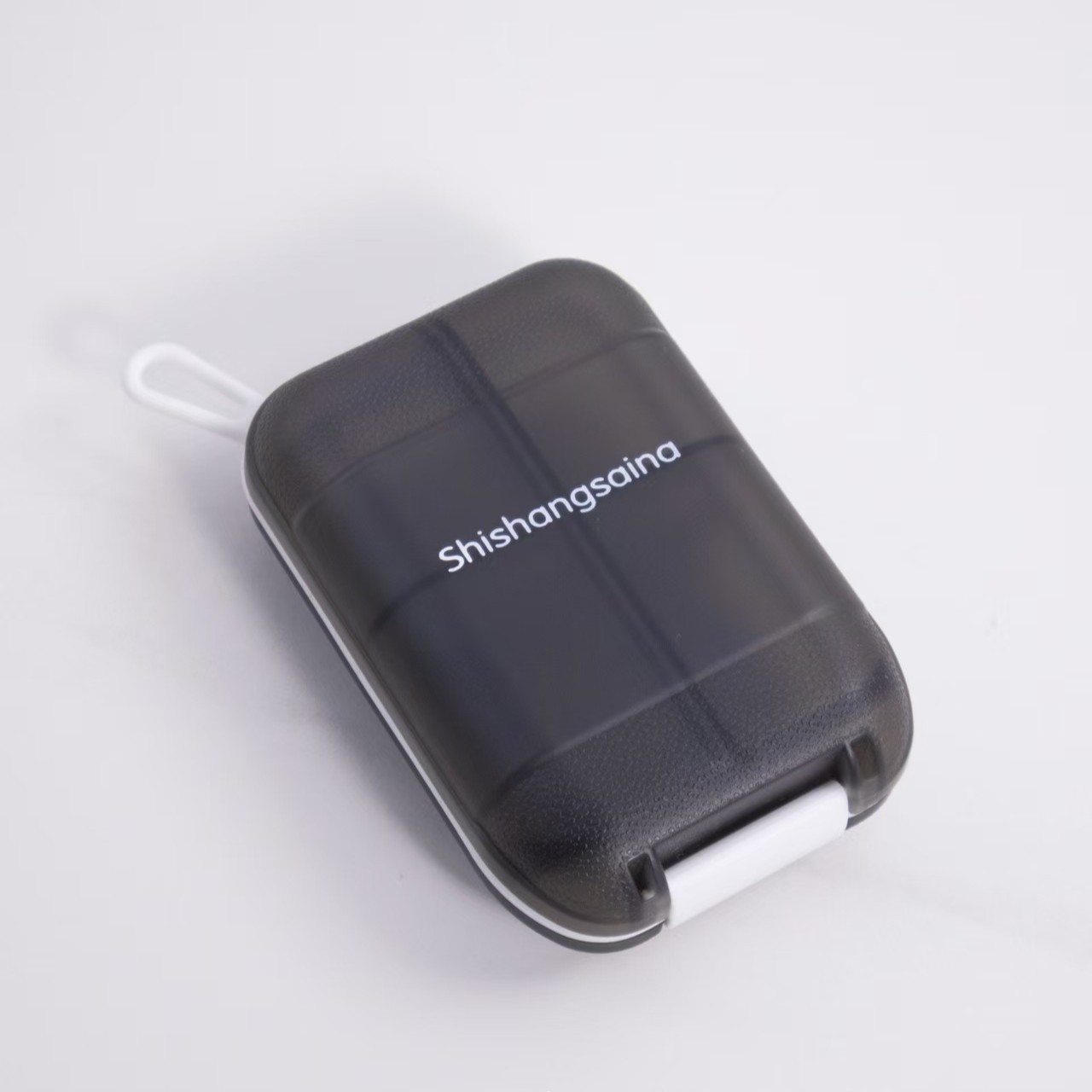 Cross-border double-layer small medicine box, packaging box, portable pill box, transparent 10-compartment sealed medicine storage box