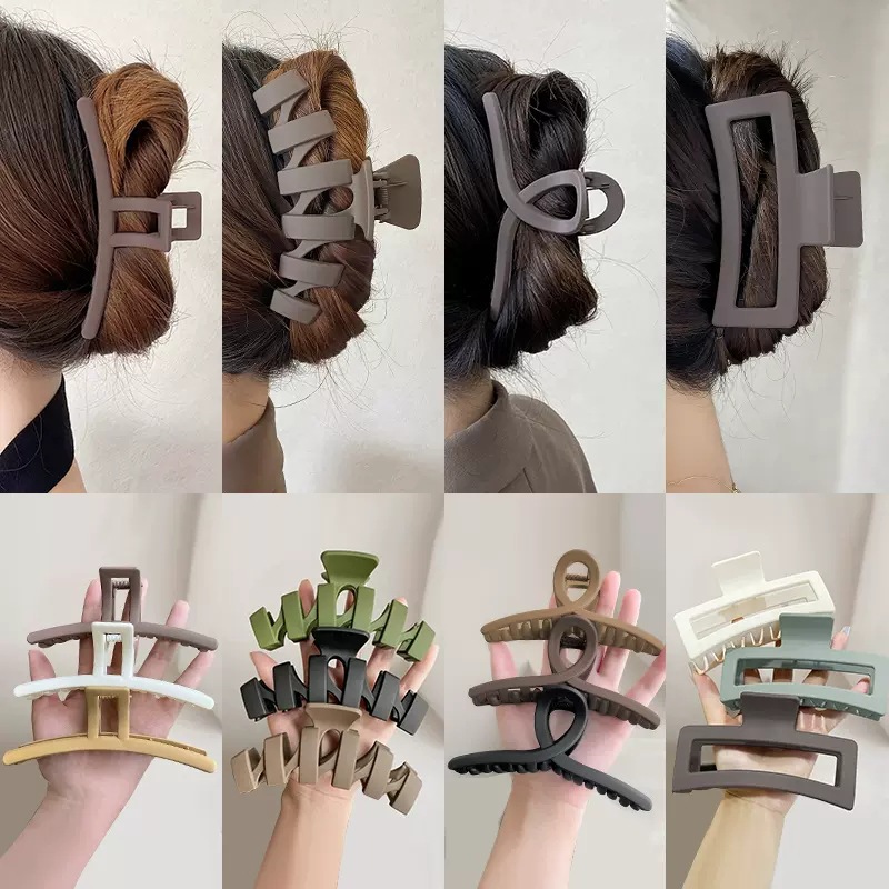 Extra-large shark clip for women, large hair volume, high-end feel, hair clips, headwear, hair clips, back of the head, hair grips