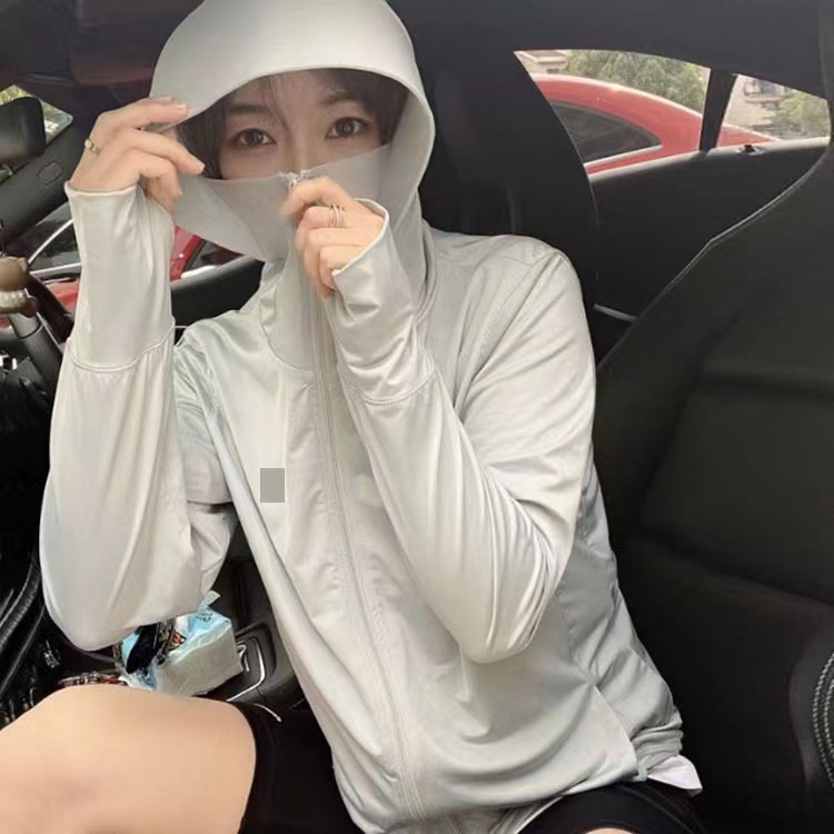 厂家直销夏季新款防晒外套连帽防晒服女户外长袖透气速干防晒衣