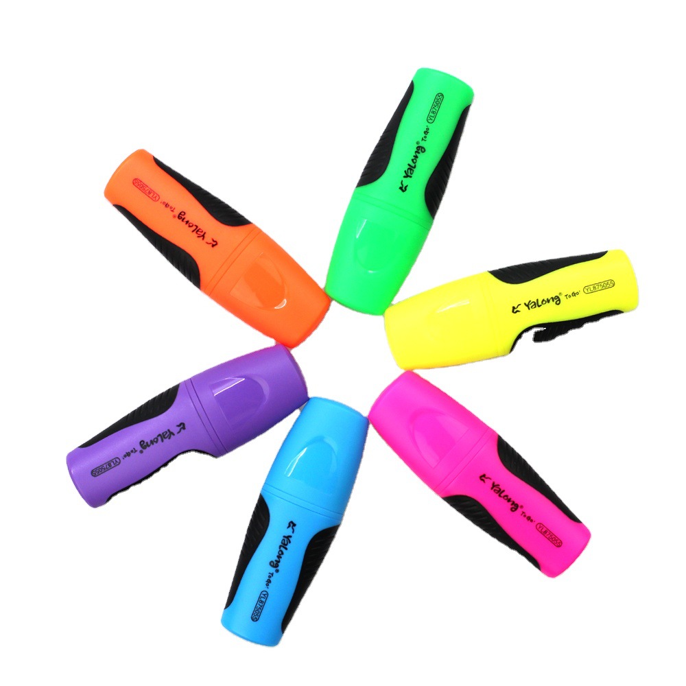 The Yalong top is designed with 12-color highlighters for students or office use, and it comes in a paper box details Picture
