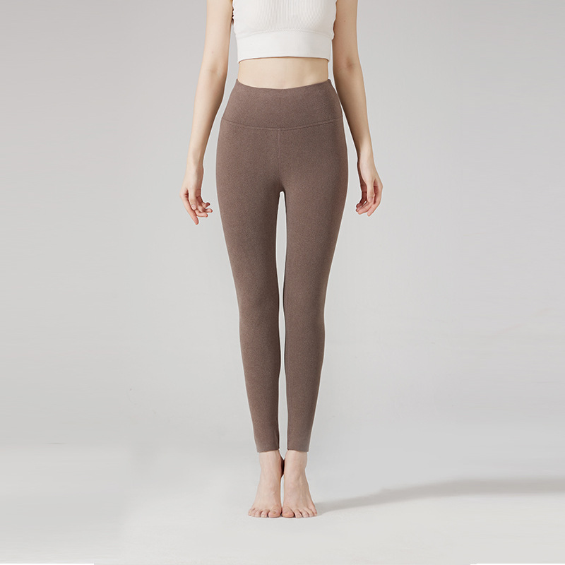 High-waisted warm pants, thin leggings, De Rong 8832 women's self-heating thermal underwear, seamless slimming thermal pants Item Picture