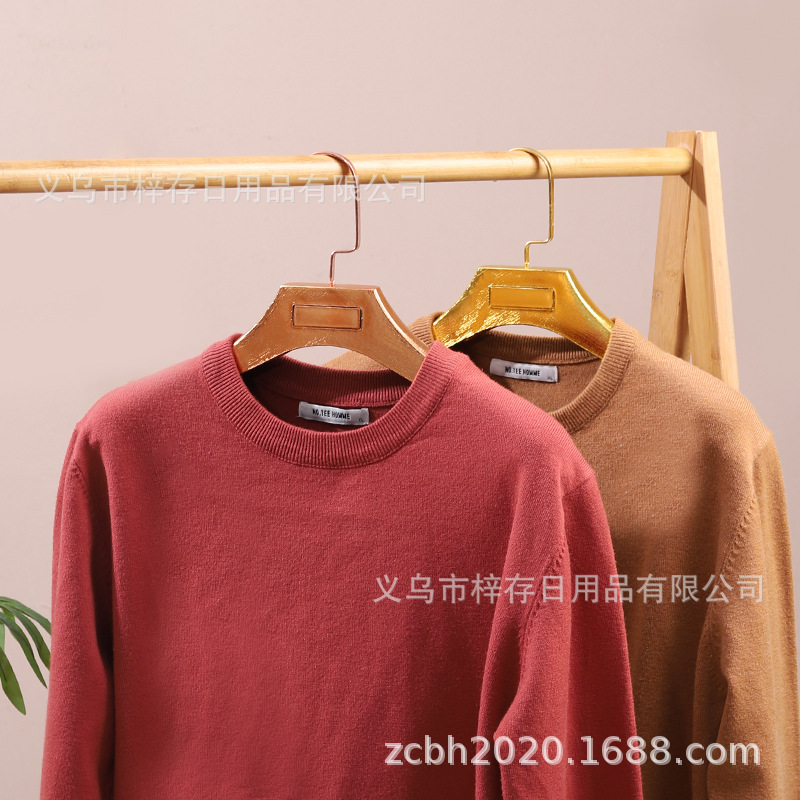 服装店电镀塑料衣架裤夹女士金色婚纱衣挂裤挂西装衣服架展示架批产品图