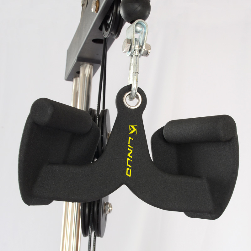High pull-down handle, low pull-down grip, back exercise accessories, sitting row, back muscle training, gantry, back pull training Application Scenario