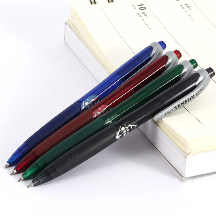 TENFON plastic transparent Ballpoint pen, foreign trade ballpoint pen advertising promotion gift Ballpoint Pen 5276 details Picture