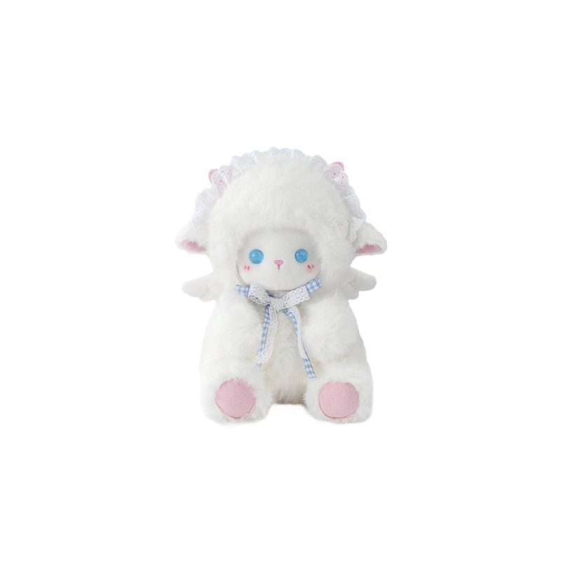 Wholesale of original Angel Sheep soothing plush toys, cute and girlish dolls, and children's sleeping dolls Item Picture