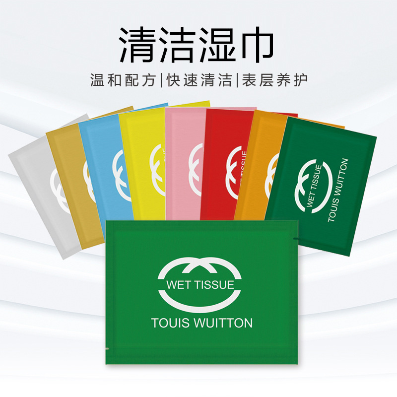 外贸湿巾WET TISSUE清洁湿巾独立包装花香水果香味可定制供跨境