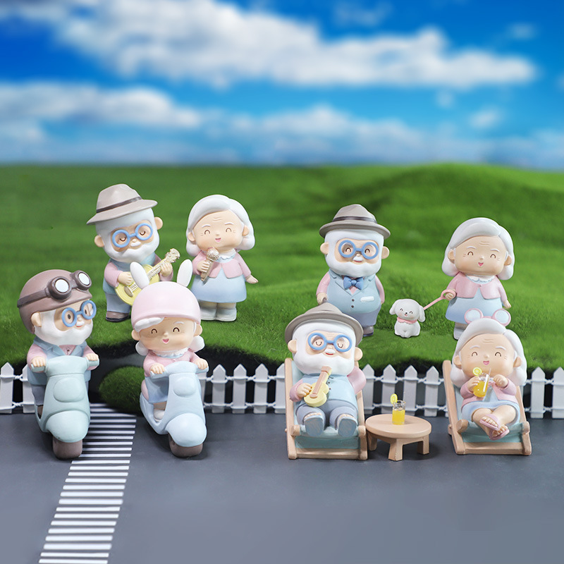 Customized and processed creative resin handicraft ornaments for living rooms, bedrooms, tabletops, wedding anniversaries and birthdays, as gifts for elders