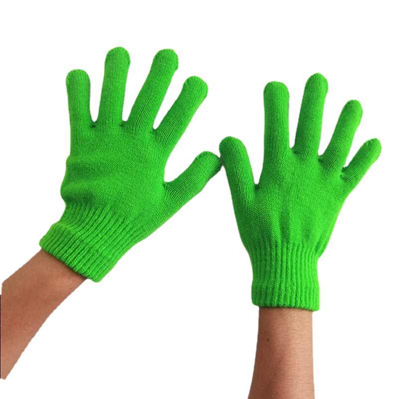 ins candy-colored gloves for warmth and cold protection in autumn and winter, solid color, versatile, student woolen knitted, couple cross-border bestsellers Application Scenario