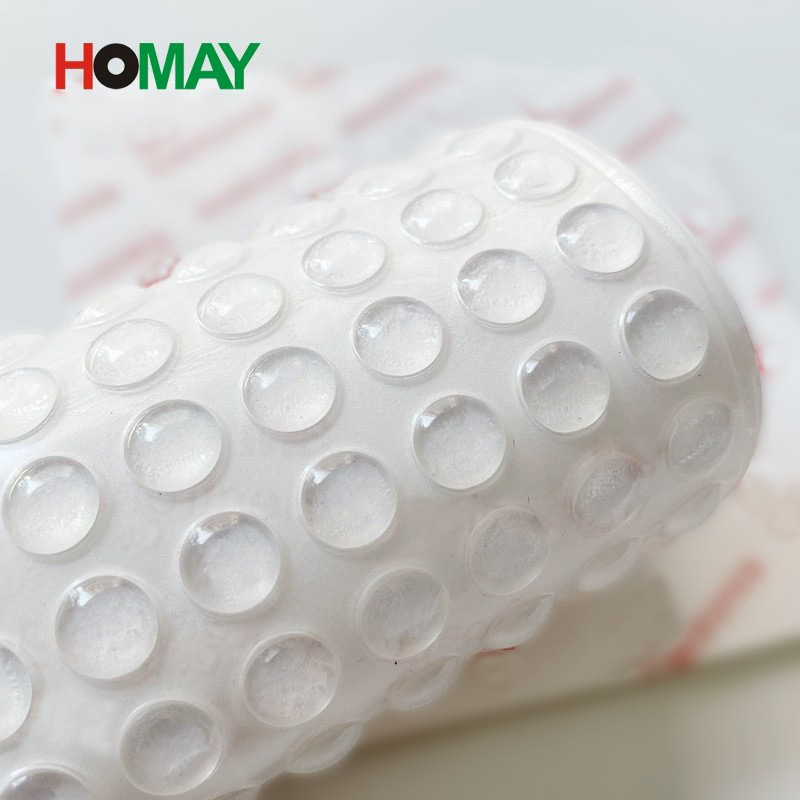 Transparent silicone anti-collision granules, anti-collision rubber granules, furniture door self-adhesive anti-collision stickers, anti-slip silicone gaskets, buffer anti-collision pads thumbnail