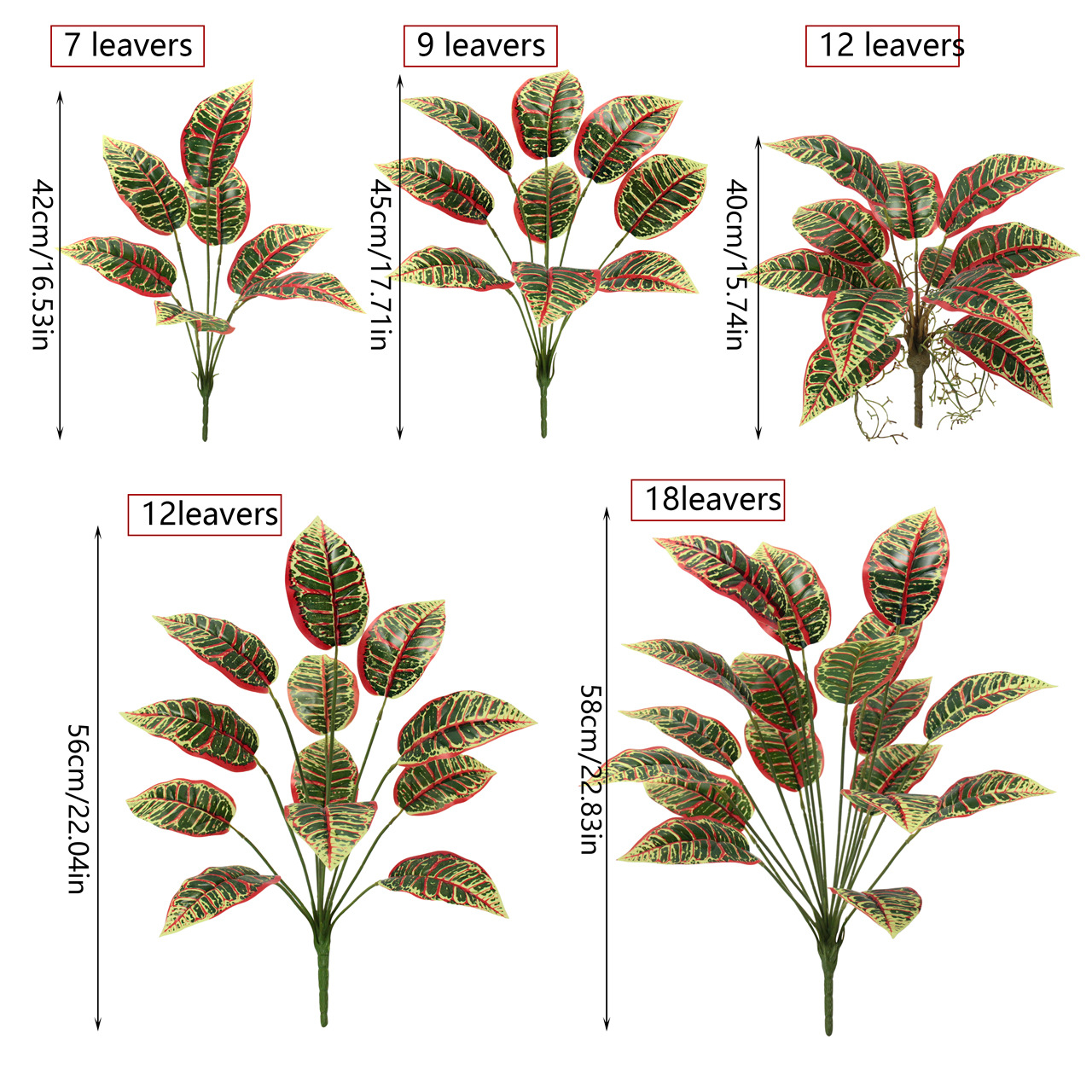 Artificial green plants, small color-changing wood, European-style interior decoration, outdoor garden, wedding arrangement, PVC plastic, artificial plants details Picture