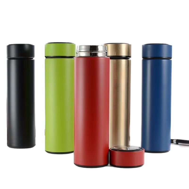 Customized mini portable 304 insulated cup, lightweight, temperature-displaying, logo printable, business gift cup Item Picture
