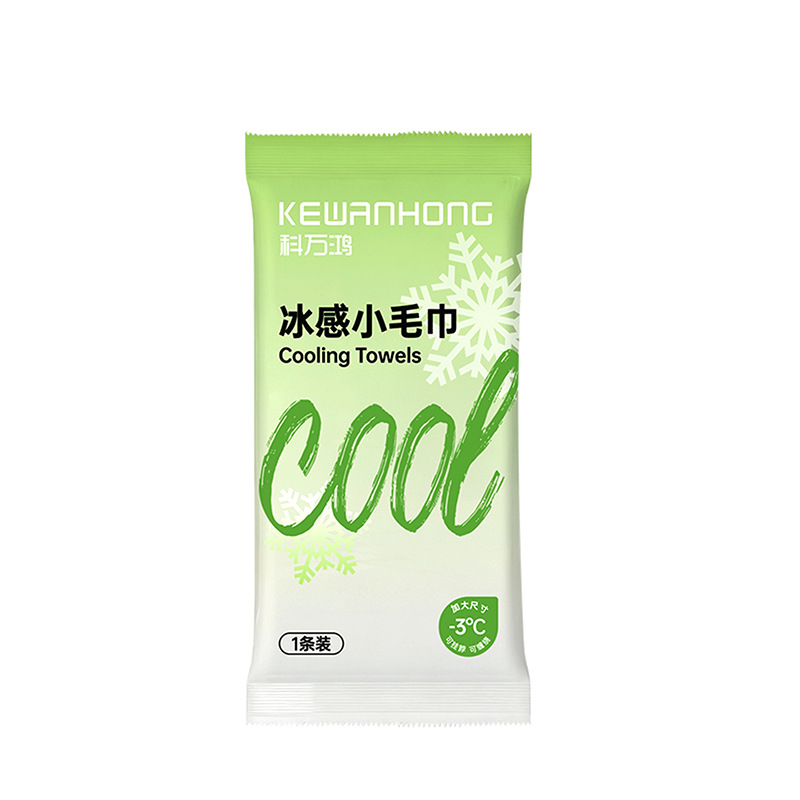 Disposable ice-cool towel, cooling and refreshing wet wipes, mint-flavored cool towel, sports and outdoor refreshing and cool wet wipes Item Picture