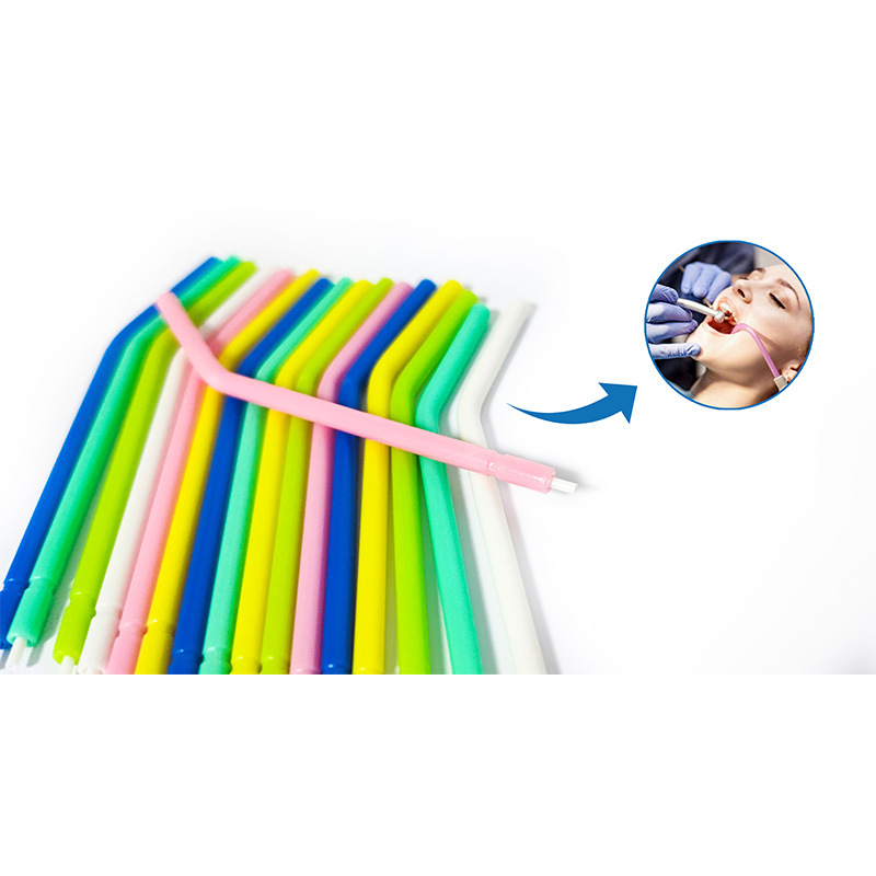 Cross-border exclusive dental disposable three-in-one gun nozzle plastic core/metal core oral cleaning consumables syringe Specification image