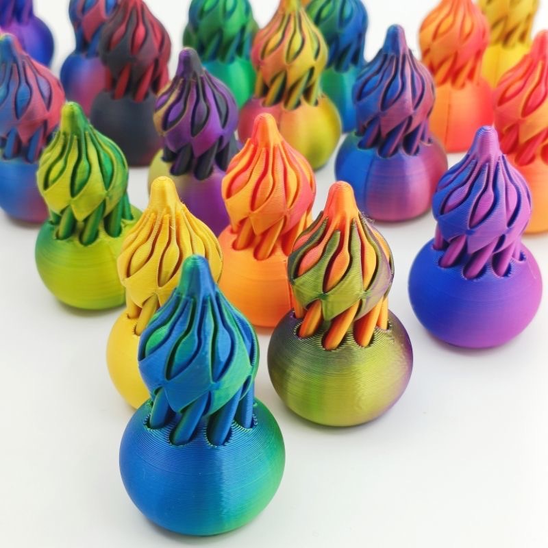 3D打印解压葫芦旋旋乐跨境爆款玩具益智开发螺旋立体结构指尖摆件