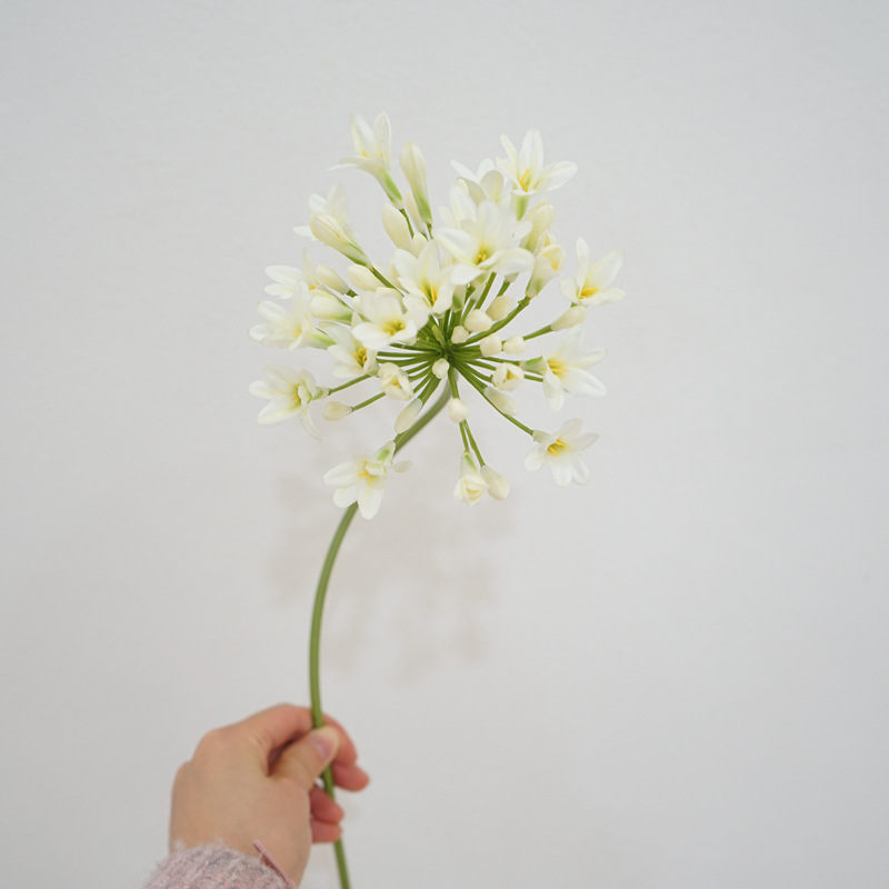 仿真花DIY发饰配件/假花/5朵塑膠花/仿真花/假花批发产品图