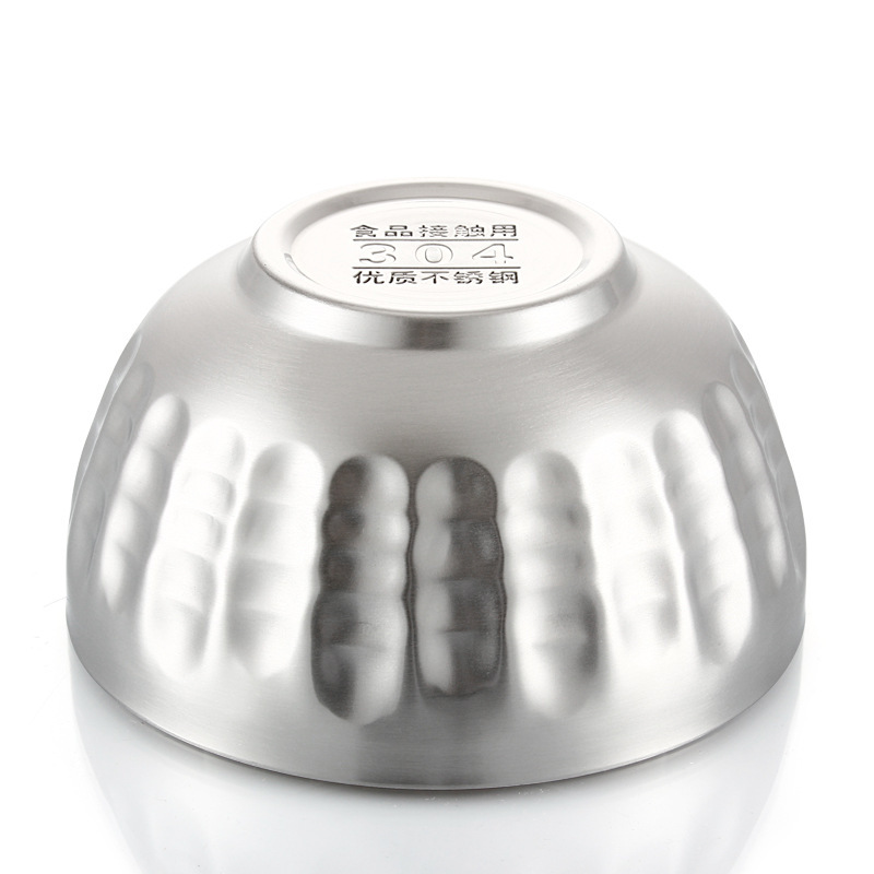 304 stainless steel bowl, family tableware bowl, creative travel portable chopsticks and spoons, picnic folding set rice bowl Item Picture