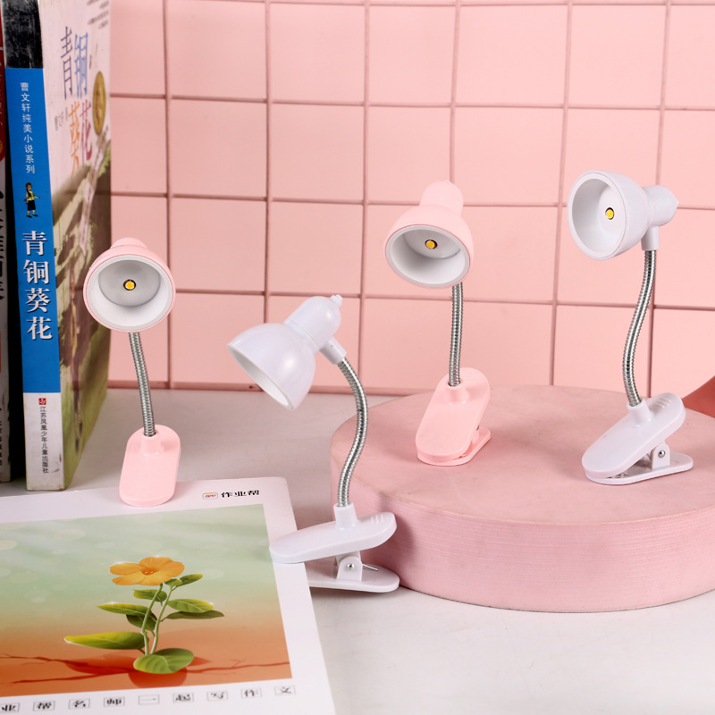 Cross-border book clamping lamp, eye-protecting reading lamp, bed reading lamp, student dormitory night light, charging clip lamp details Picture