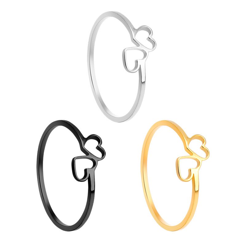 戒指/情侣戒指/戒指空托/对戒情侣个性/纯银戒指白底实物图