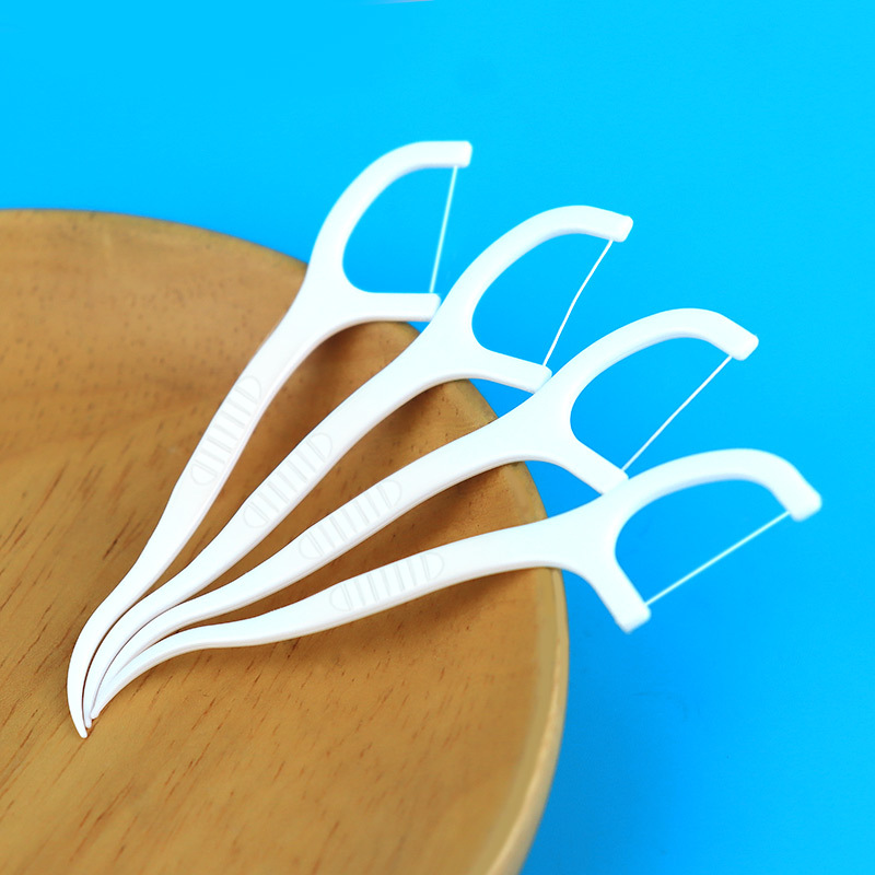 外贸批发超细牙线袋装30支高拉力圆线一次性牙线棒跨境电商现货细节图