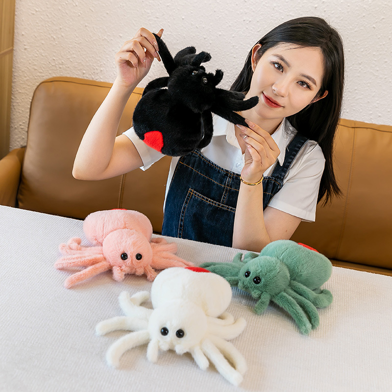Best-selling cross-border Lucas simulation spider plush toy, doll, and small gift for festive atmosphere and prank Specification image
