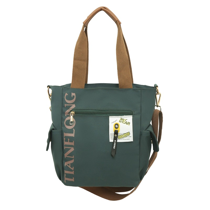 New Japanese-style large-capacity bag, casual and versatile, women's single-shoulder bag, student's school commuting crossbody handbag Item Picture