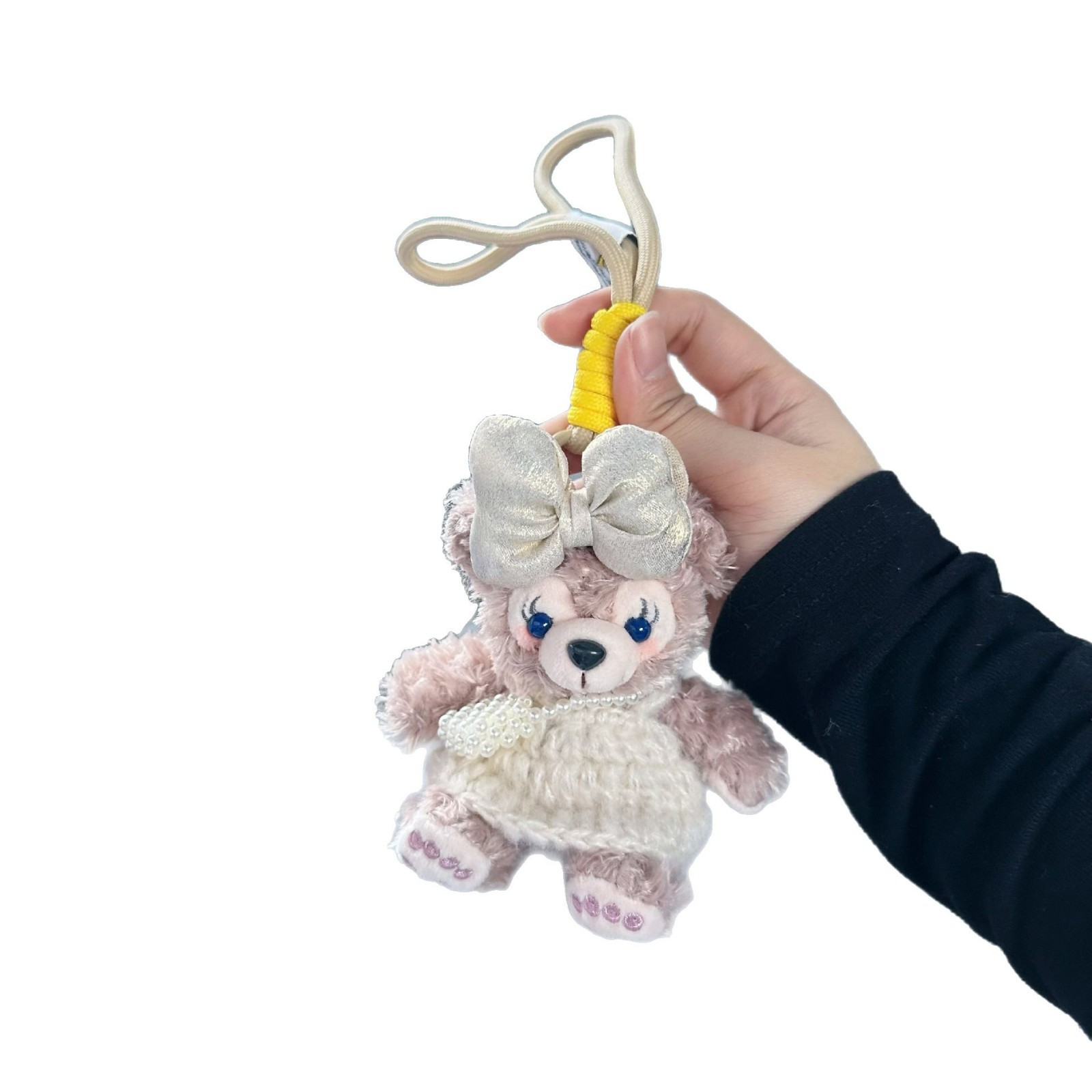 小红书同款卡通雪莉玫挂件创意毛绒公仔汽车钥匙扣玩偶包挂饰礼物批发白底实物图
