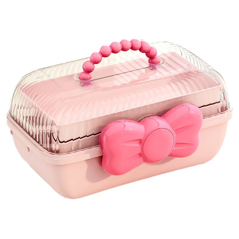 Children's jewelry box, bow storage box, home hairpin and hair accessory storage box, suitcase, Guka box, stationery box Item Picture