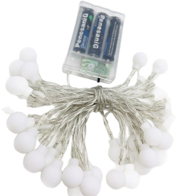 彩灯/圣诞装饰灯/叶子灯串/灯串/圣诞灯白底实物图