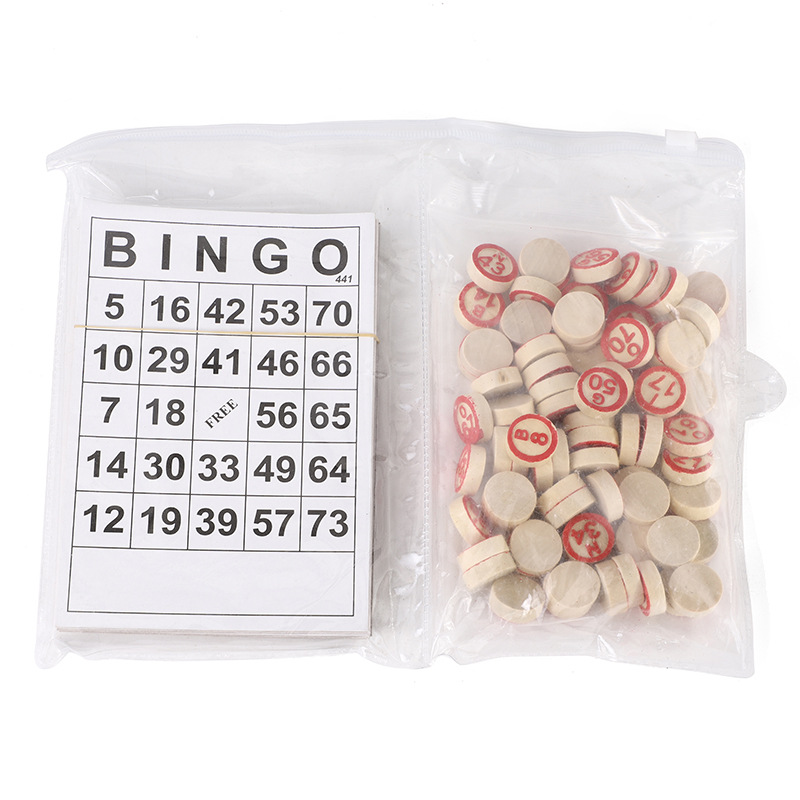 桌面游戏益智娱乐乐透数字棋宾果棋BINGO纸卡游戏酒吧休闲娱乐