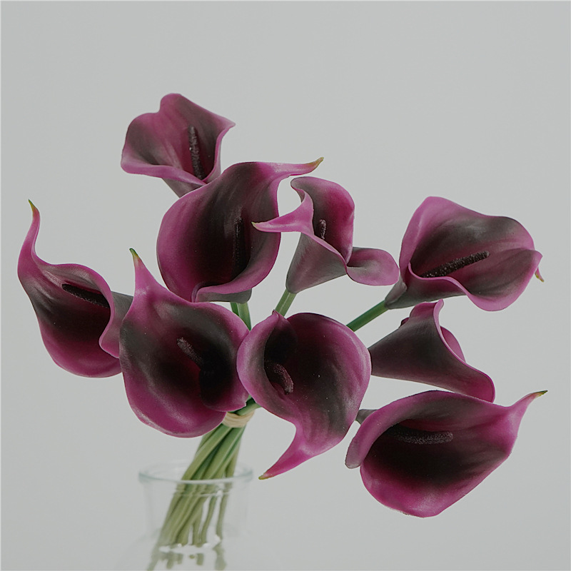 高品质仿真花小清新把束马蹄莲家居餐桌装饰婚庆手捧花束摄影道具产品图