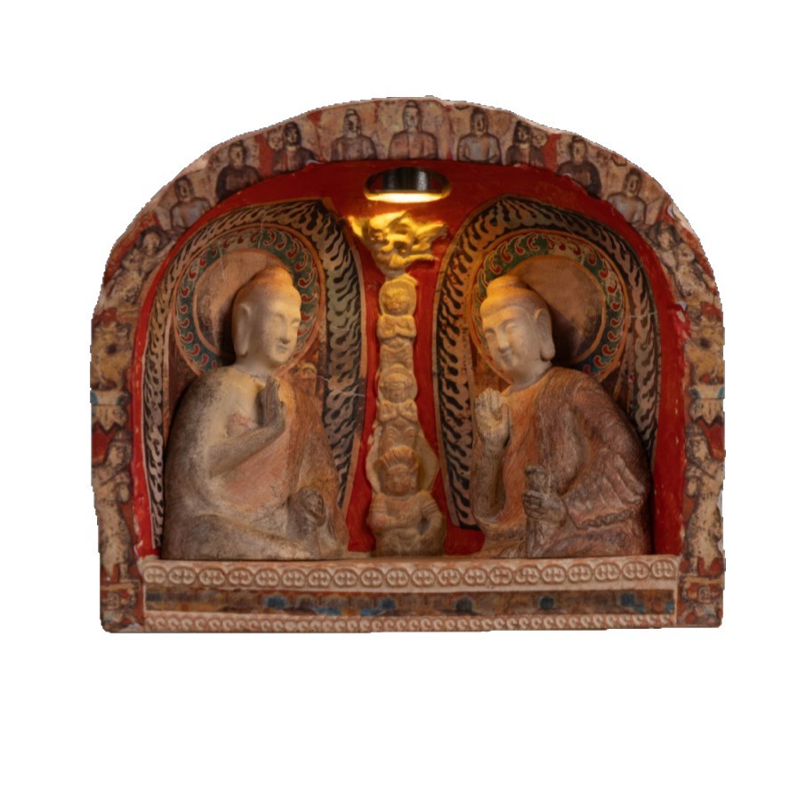 Longgang gruta doble buddha para sentarse refrigerador adhesivo fabricante directamente para una pieza para enviar una consulta de bienvenida. Item Picture
