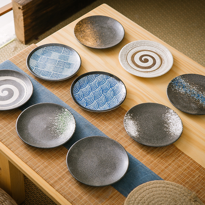 日式陶瓷餐具骨碟家用浅盘平盘西餐盘牛排盘子瓷盘菜盘意面盘