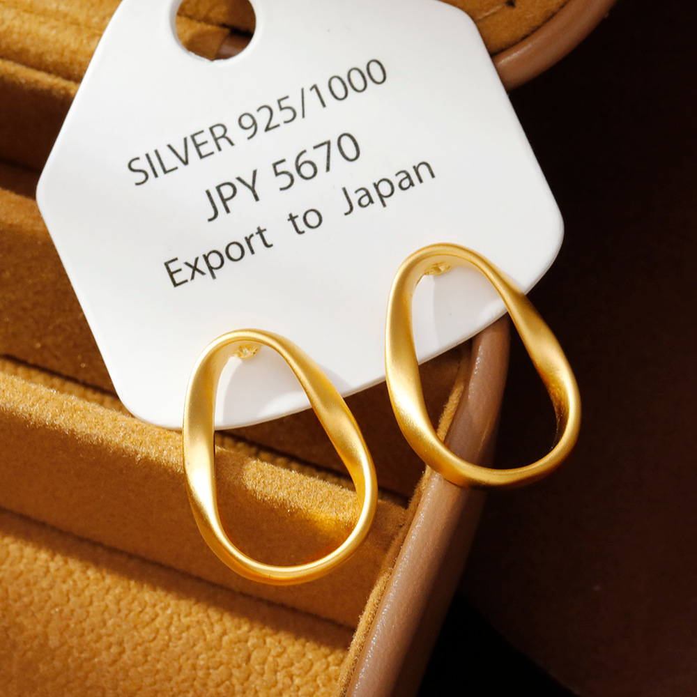 Hyacinth Dongdaemun designer geometric earrings, a trendy matte earring for women, are fashionable, simple, versatile and elegant earrings for women Application Scenario