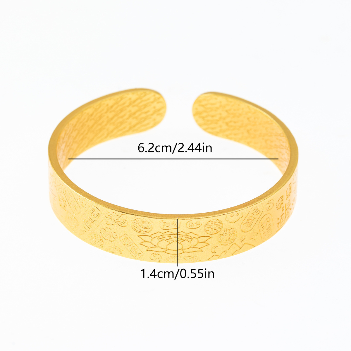 كما ان الاسوارات المطرقة والمطرقة التي تُصنع في متجر الذهب تُصنع من النحاس Item Picture