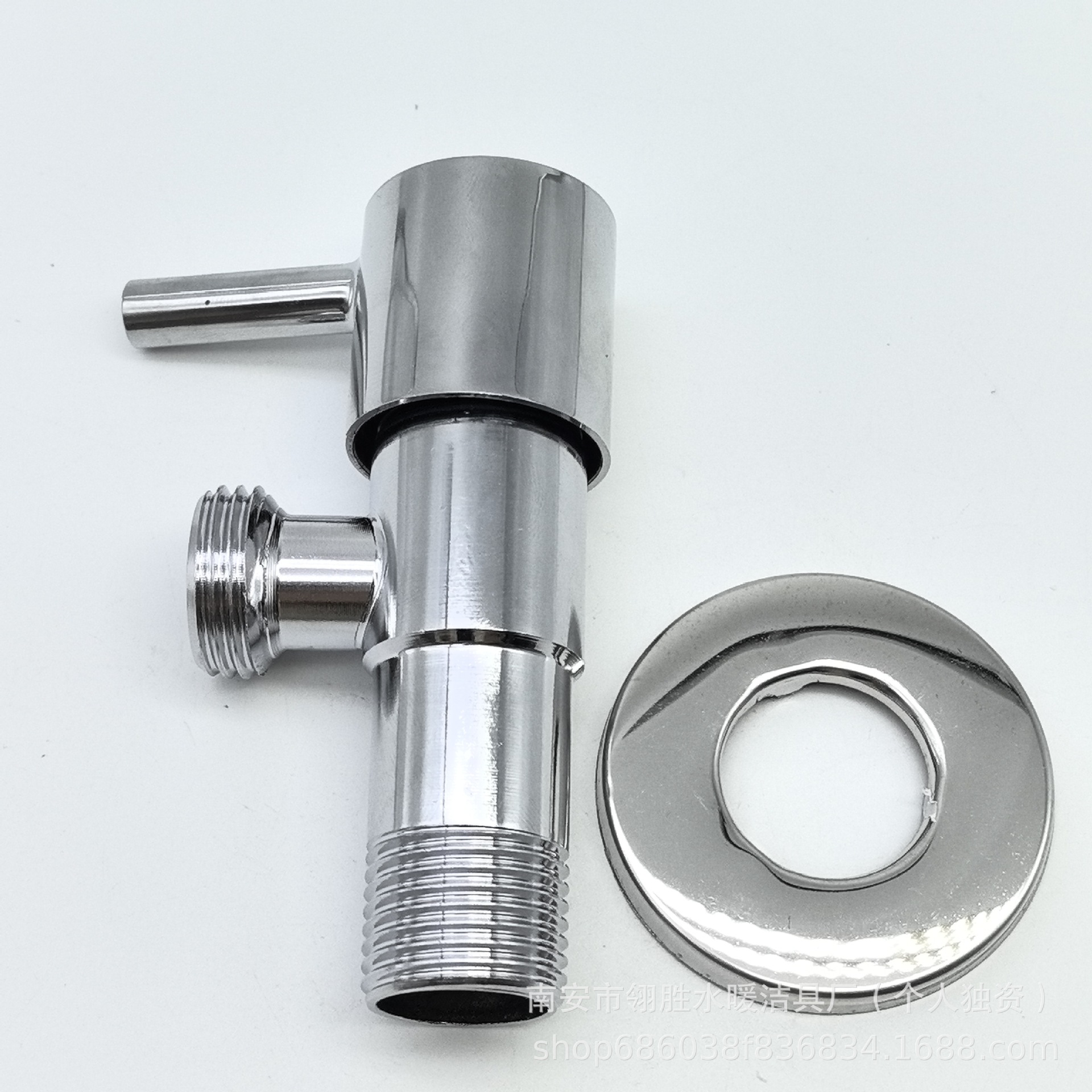 厂家直销快开慢开止水阀不锈钢体小棍手轮二分之一美式高标三角阀