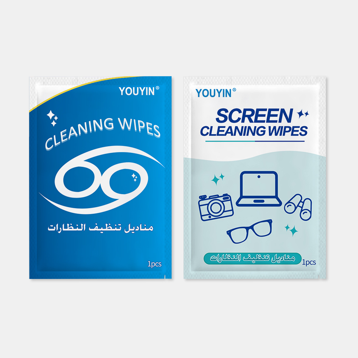Large-sized disposable screen lens cleaning wipes that do not damage the lenses. Professional cleaning of screen lenses available for customization Item Picture