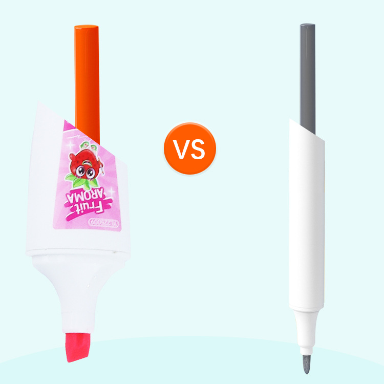 Yalong Cross-border's 2023 new fancy design fluorescent notepad and cute fruit marker for schools and offices Application Scenario
