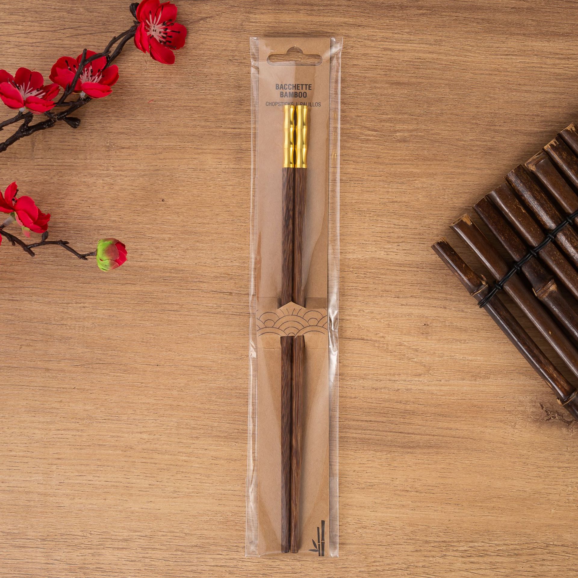 Wooden chopsticks, chopsticks, household chopsticks, single chopsticks, chicken wing wooden chopsticks, natural wooden chopsticks Specification image