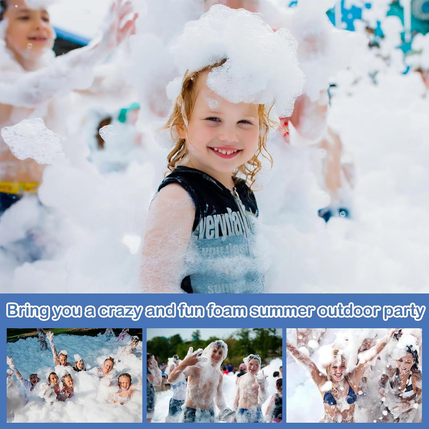 Factory direct sales of foam machine special foam powder, foam machine consumables, water park, amusement park, large-scale special effects event site bubble machine consumables, concentrated foam liquid powder Specification drawing