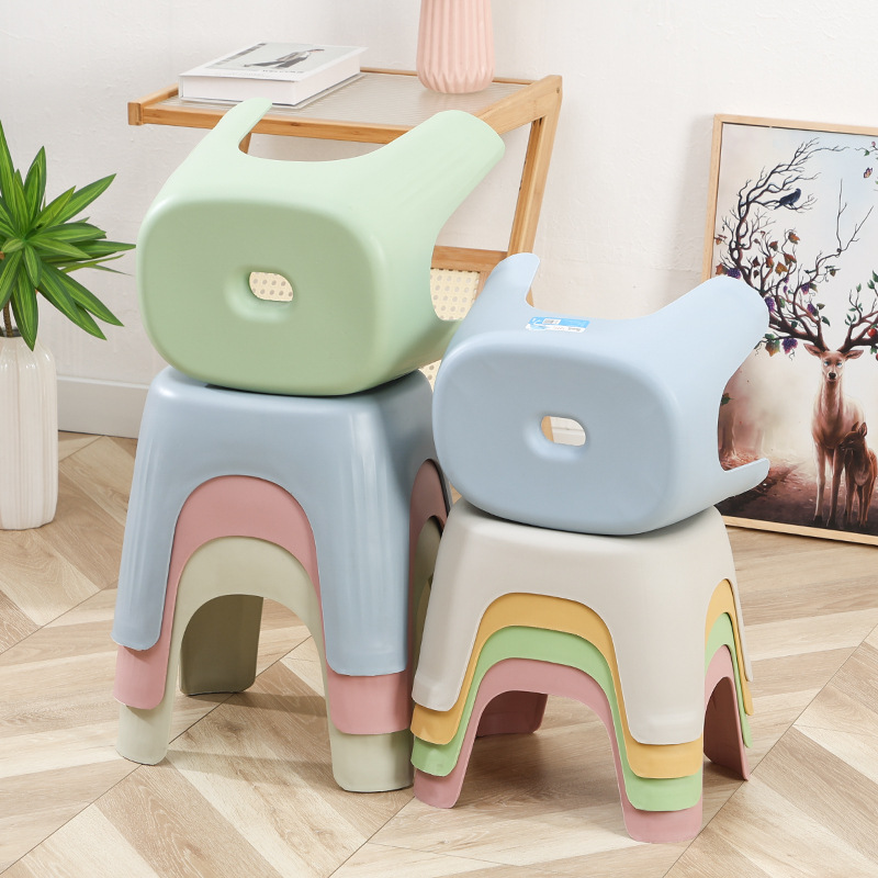 Factory direct delivery of multi-functional shoe-changing stools, adult low stools, bathroom stools, foot-stepped small stools, and household plastic small stools details Picture