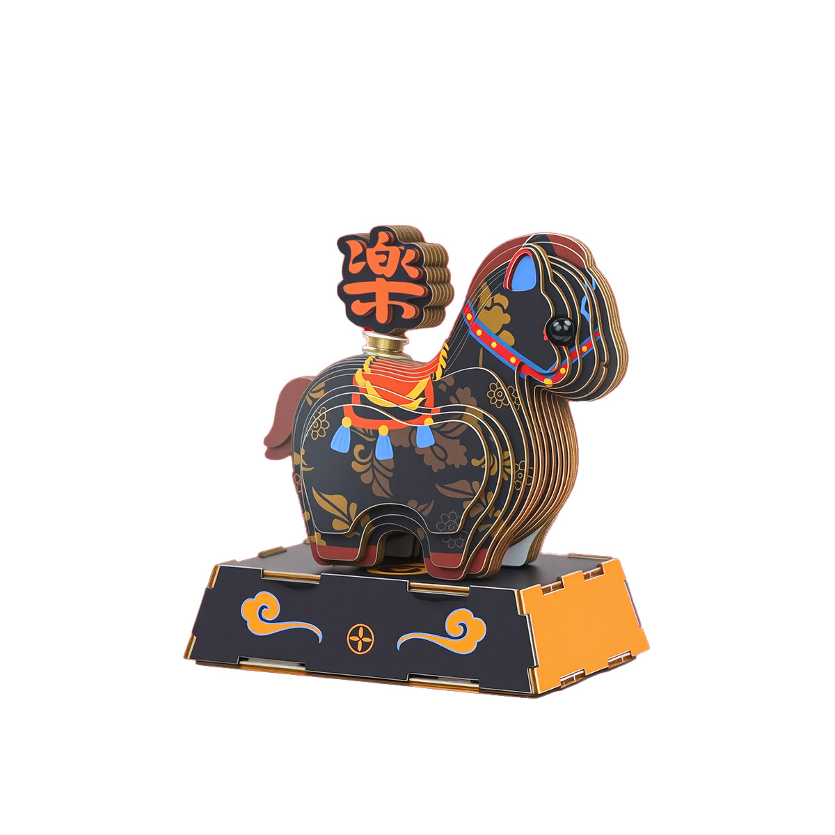 小鱼灯笼/纸艺/圣诞树纸树/灯笼/财库符白底实物图