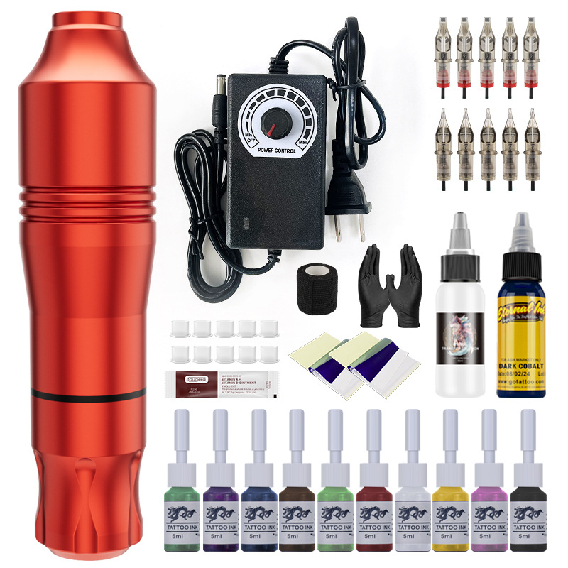 shanilak tattoo pen set, thread cutting and fogging practice tool, motor integrated tattoo machine, beauty tattoo and tattooing equipment wholesale Item Picture