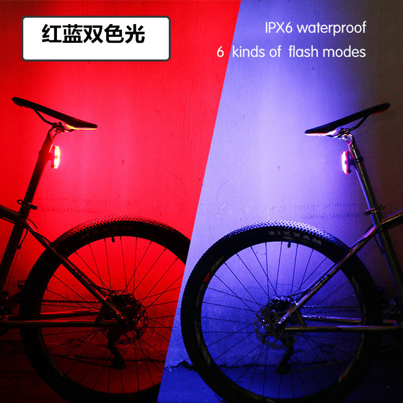 Bicycle taillights, USB charging bicycle lights, cycling equipment, bicycle lights, warning lights, factory direct sales details Picture