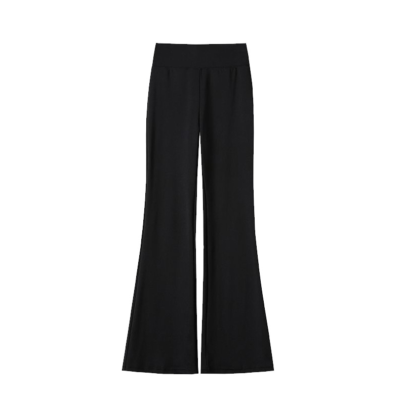 Black micro flared pants for children 2024 Spring new style, high-waisted, tight and slimming to 90%, worn as outerwear with leggings Item Picture