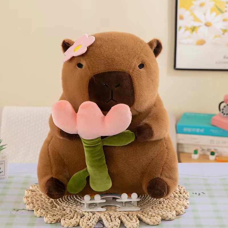 Cross-border carrying turtle, Kapi water, guinea pig, plush toy, Barra, ugly and cute doll, pillow, sleeping backpack, girl doll Specification image