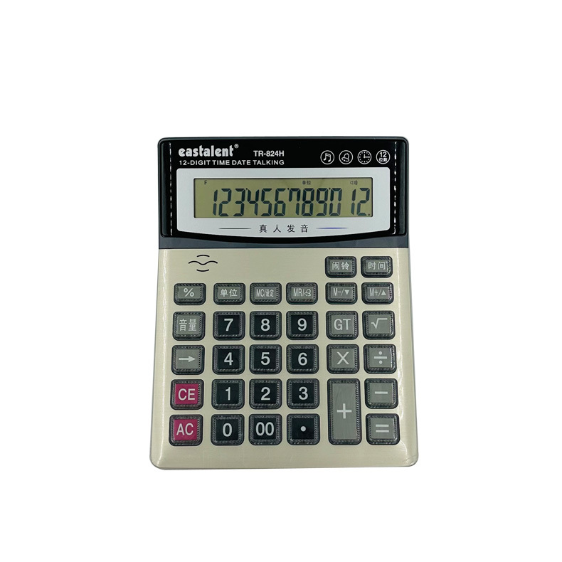 Dongfang Ling Real 12-digit voice Calculator Manufacturer Direct Sales Bank Finance and Accounting desktop business Office calculator Item Picture
