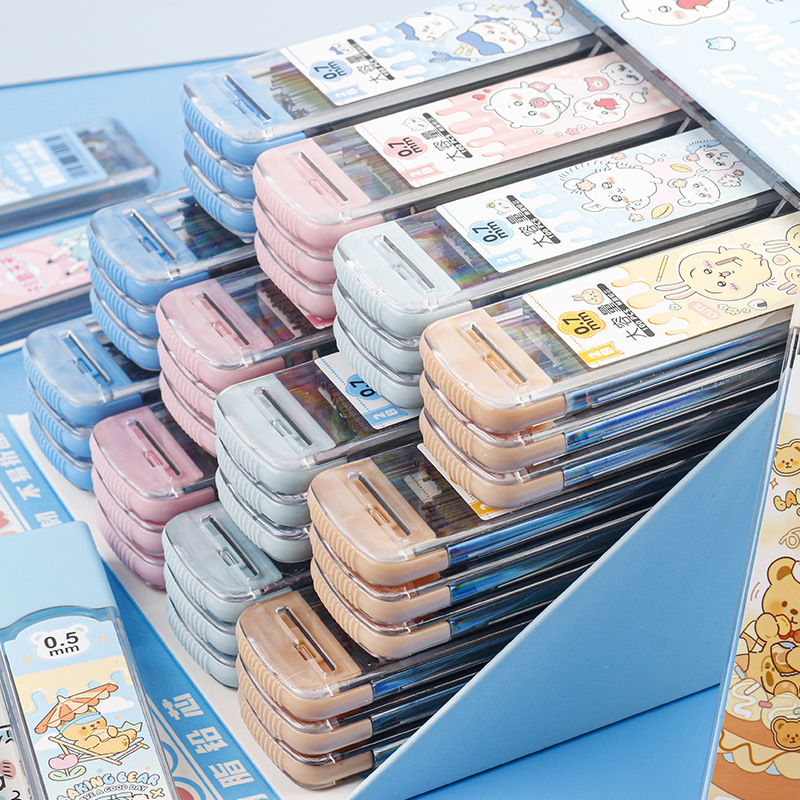 Cute cartoon activity pencil lead, mechanical pencil refill 2B lead, 0.5mm box-packed activity resin lead details Picture