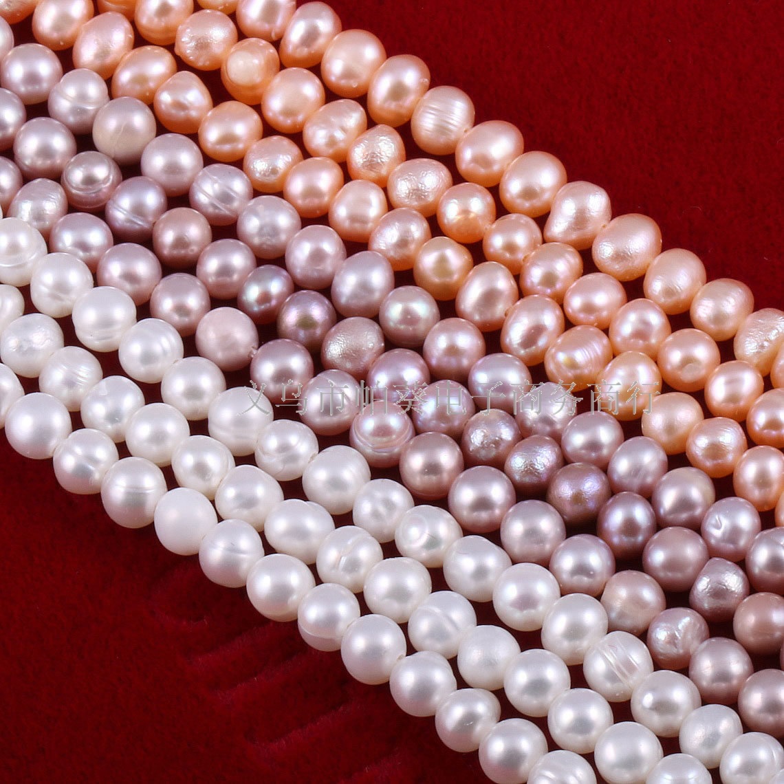 Natural freshwater pearls, nearly round pearl strings, DIY jewelry accessories, handcrafted necklaces, jewelry production and wholesale Item Picture