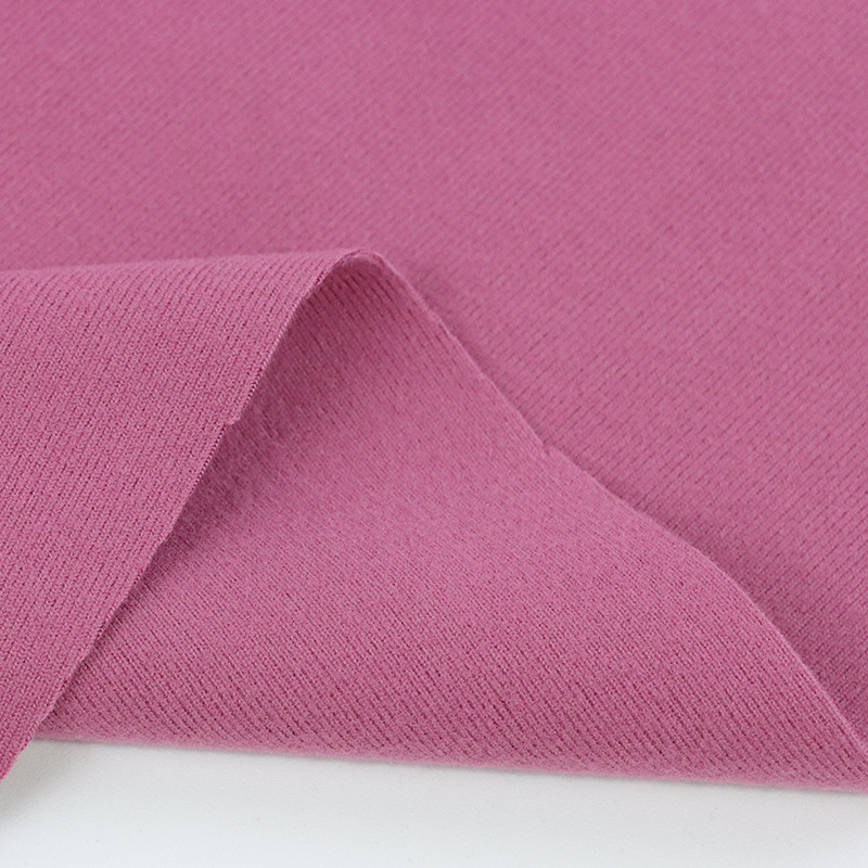 柯桥厂家供应罗纹德绒弹力秋冬保暖面料针织加绒打底衫面料保暖衣