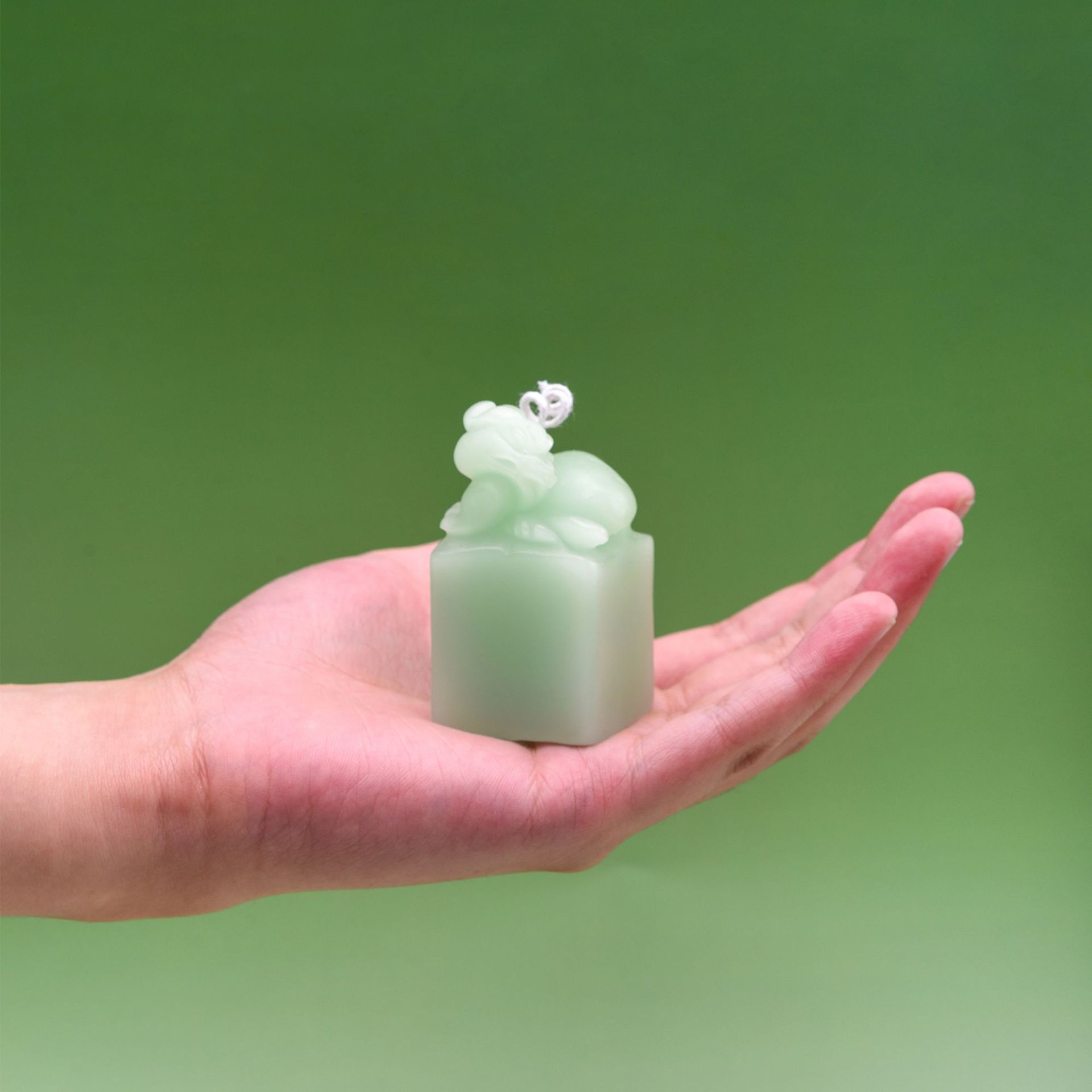 Jasper PiXiu sellos tapizado jade aromaterapia ChuangZaoXing vela creativo LiHe permanezca en manos de regalo BaiJian refrescante XiangFen Specification image